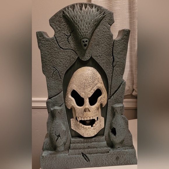 Gemmy 2007 Flickering Spirit of Fire Tombstone with Sound. motion activated - Picture 4 of 4